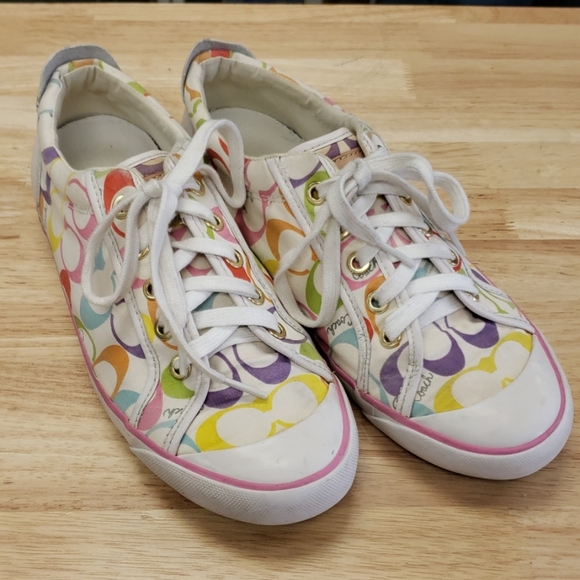 Coach Barrett Sneaker Signature C Multicolored 8.5 - Picture 2 of 6